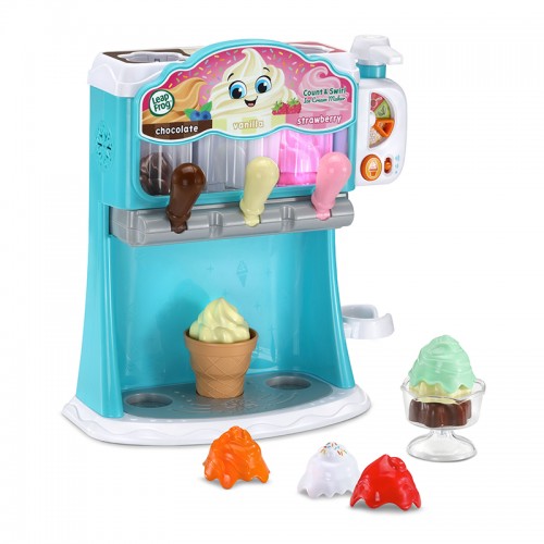 LeapFrog Count and Swirl Ice Cream Maker With Colourful Toppings | Role Playing Toy | Pretend Play | Learning toys | 2 Years+